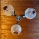 Chandelier, pendant light, vintage ceiling light, Space Age, Murano "Mazzega", 70s