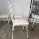 Set de 4 chaises vintages en métal et Skaï