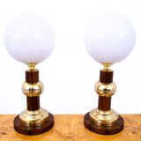 A pair of Art Deco table lamps from around 1950, Poland.