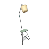 Lampadaire guéridon vintage en formica