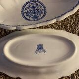 2 small oval dishes in Gien Rouan earthenware
