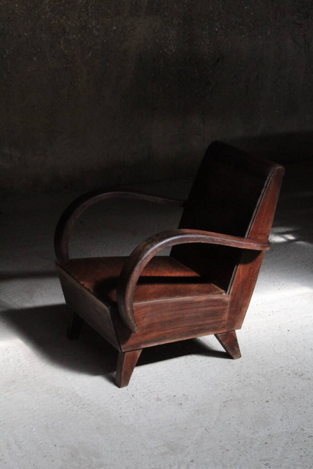 Art Deco design armchair all wood 1930