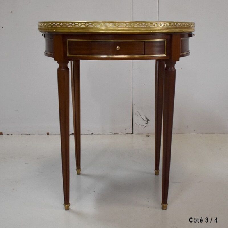 Table Bouillotte in mahogany, Louis XVI style - 20th century