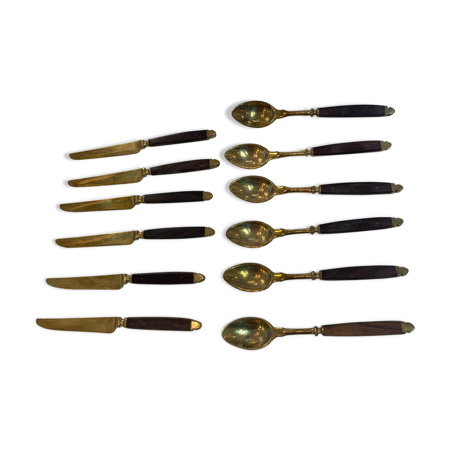 Box 6 spoons and 6 dessert knives