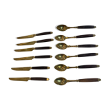 Box 6 spoons and 6 dessert knives