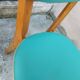 3 chaises vintages, assise et dossier en skaï