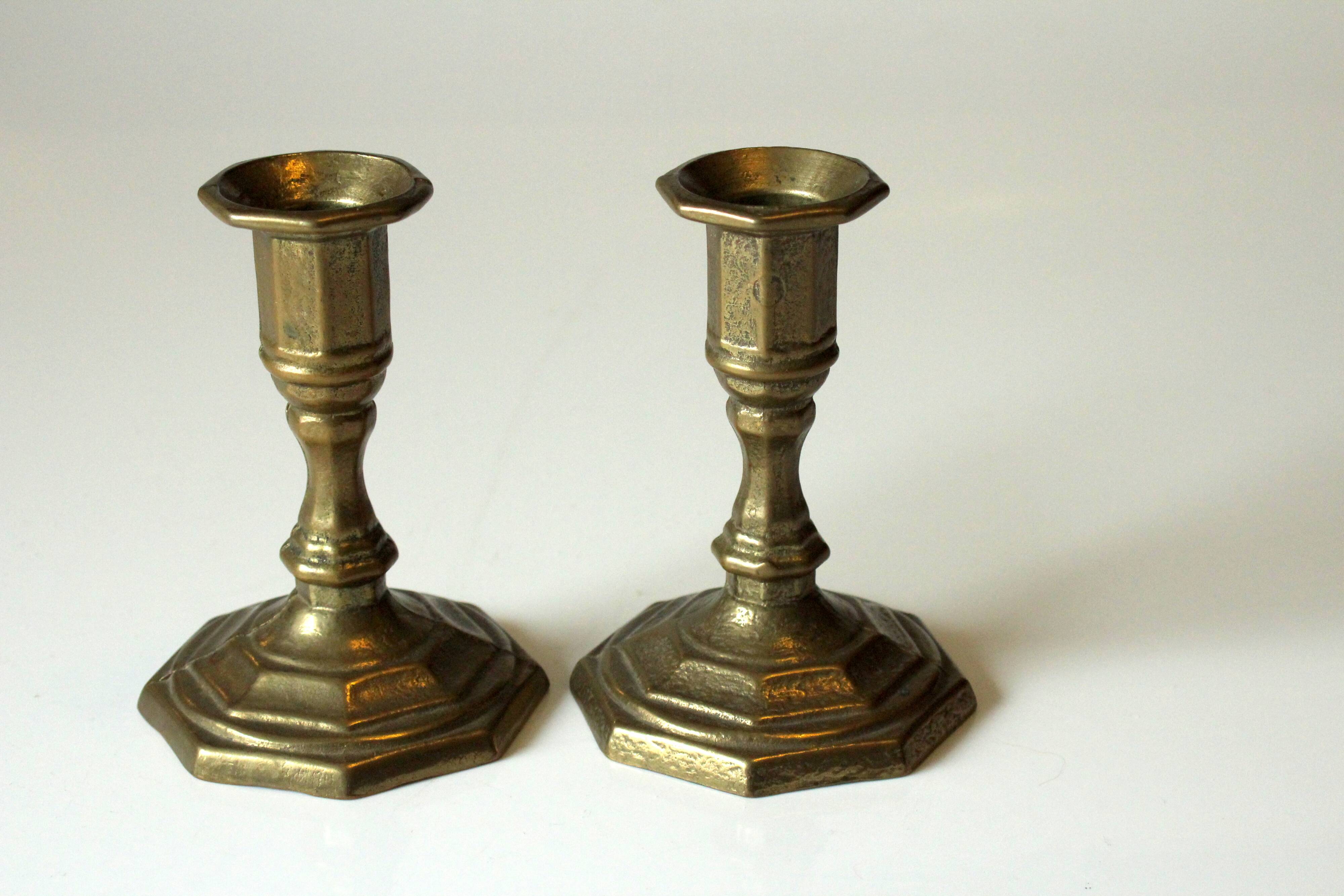 Pair of  nice brass candle holder