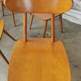 Set of 6 Hiller chairs, vintage bistro