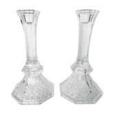 Pair of crystal candlesticks