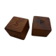 Wooden salt and pepper shaker, vintage 70s
