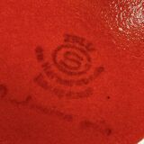 Ceramic orangeade set, orange, Zell, 1970s.