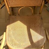 Vintage rocking-chair rattan