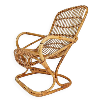 Fauteuil en rotin, Italie 1960