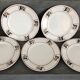 5 Terre de Fer dessert plates Salins Charbonnier