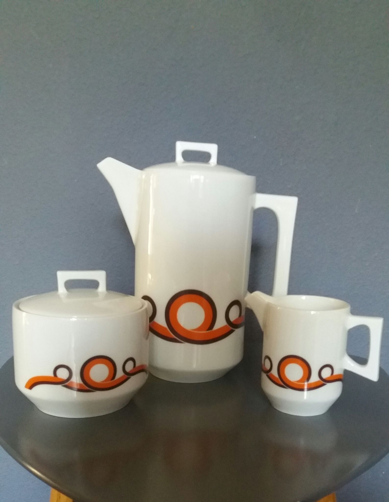 Sugar coffee maker and milk pot Massé Surget