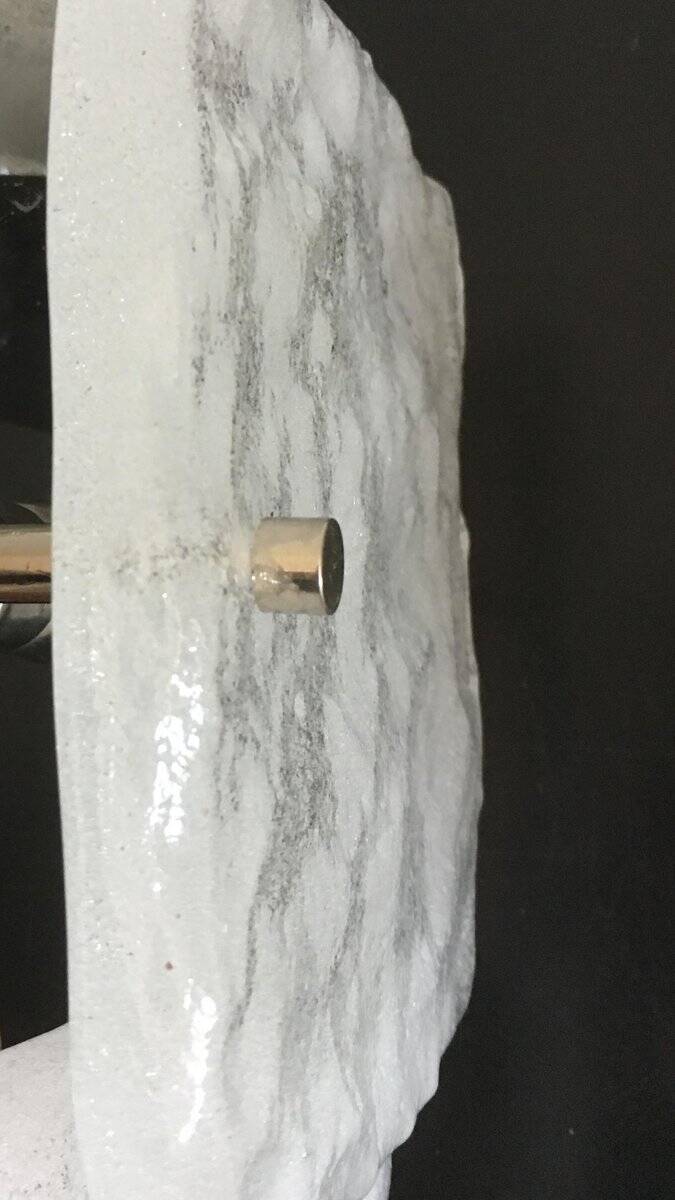 Frosted glass wall light by Kalmar Franken KG, 1960s