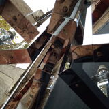 Chrome metal chandelier 70/80