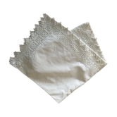 Large old pillowcase lace edges