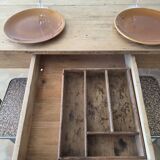 Old farmhouse table for 4/6 people.