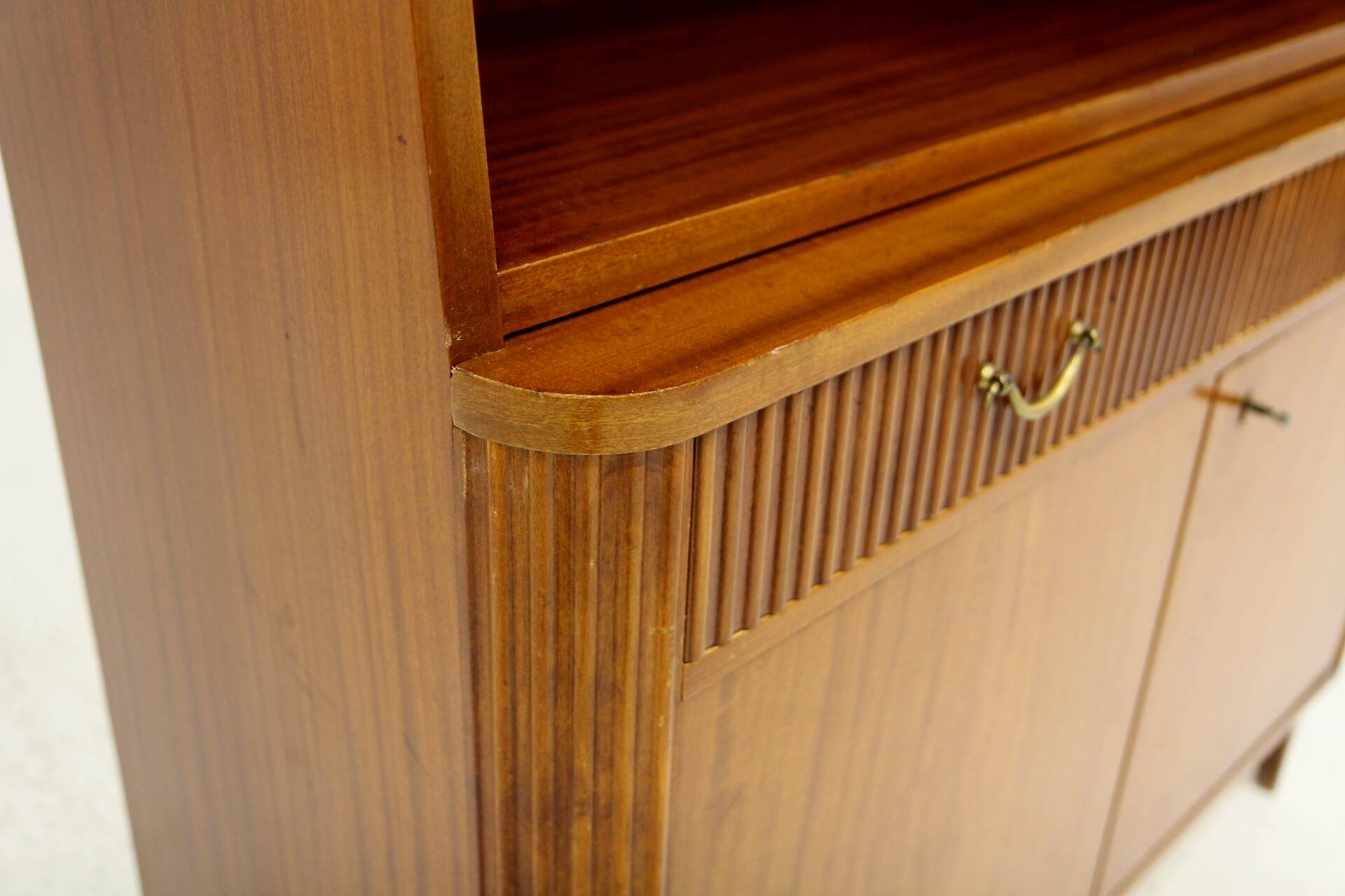 Scandinavian mahogany bookcase, Swedish modern, Sweden, 1940