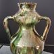 Art Deco Amphora Vase Ceramic Thulin Style (Belgium) Flamed Jasper Decor