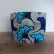 Lampshade / Suspension wax flowers blue wedding