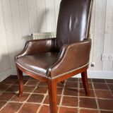 Leather library chairs