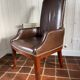 Leather library chairs
