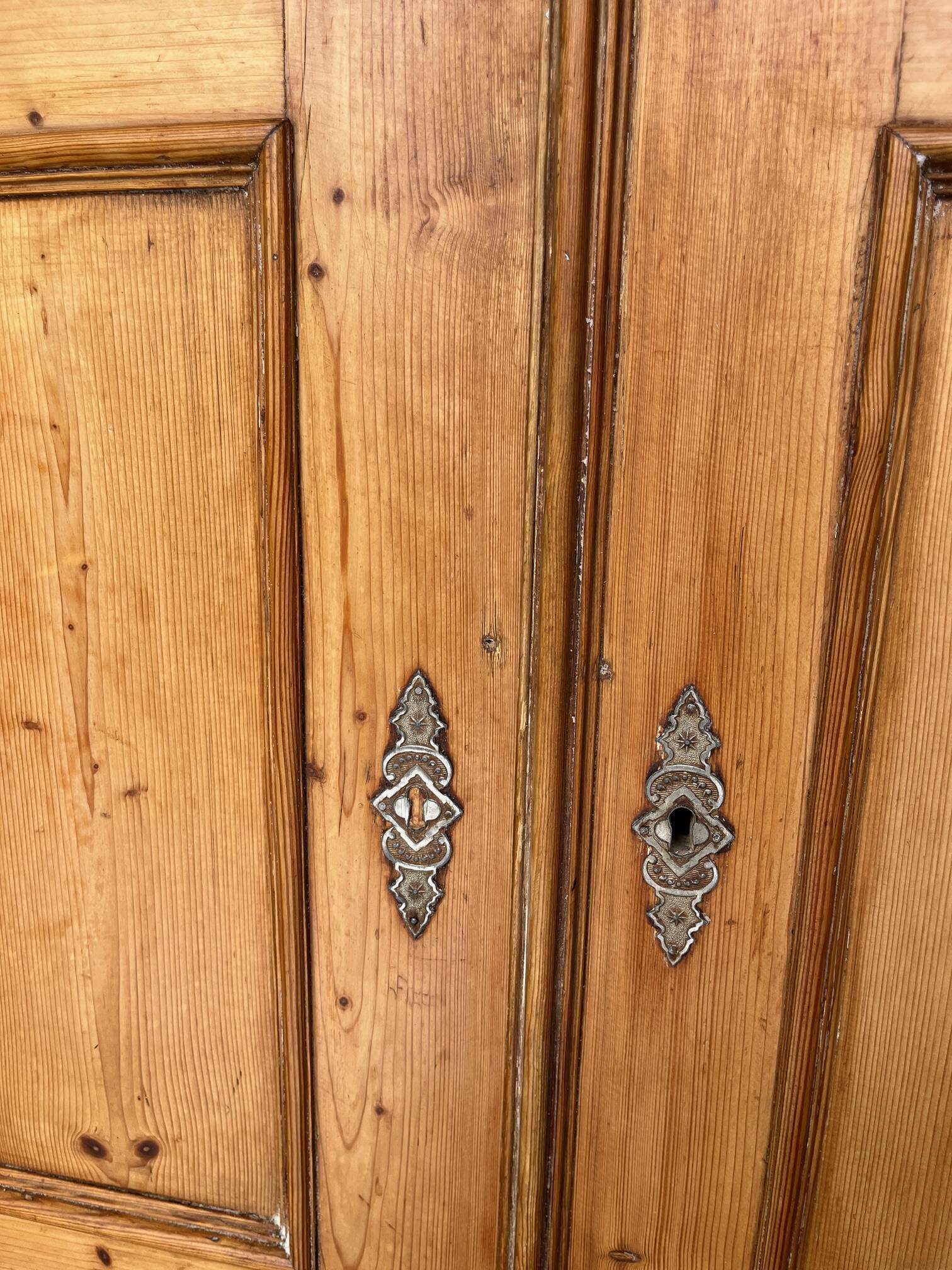 Antique 2-part pine sideboard