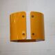 Modern Danish Pendant Lamp: Dark Yellow Metal, 1990s Design