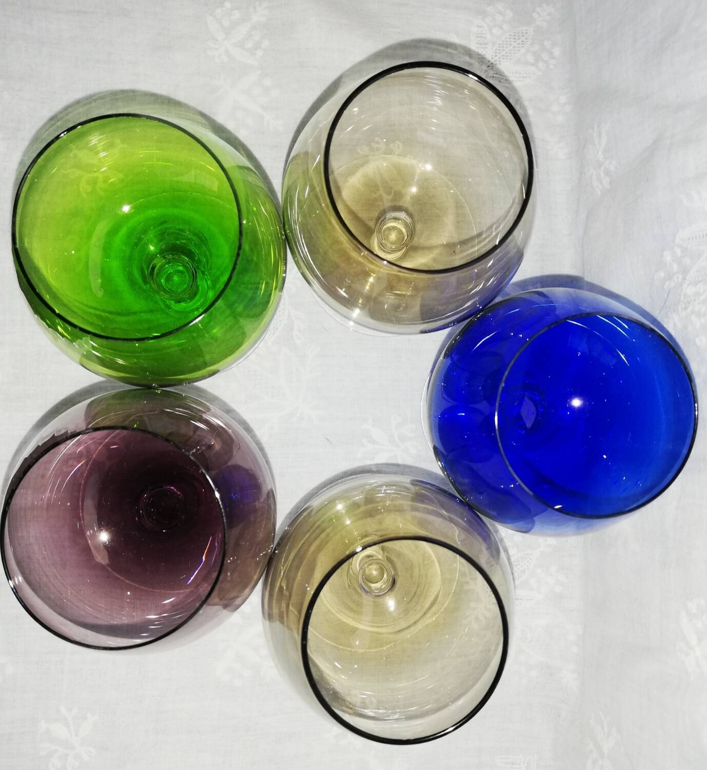 Set de 5 grands verres à cognac
