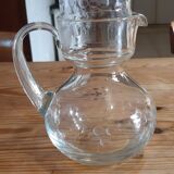 Crystal carafe and night glass