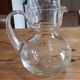 Carafe et verre de nuit en cristal