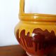 Vintage glazed pottery planter