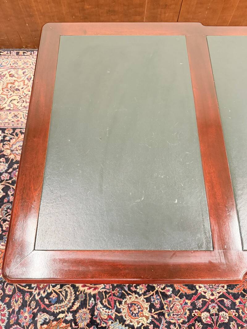 Classic English Chesterfield Partnerdesk Desk