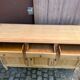 Louis XV buffet stripped in solid cherry wood 1970 165cm