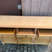 Buffet Louis XV décapé en merisier massif 1970 165cm