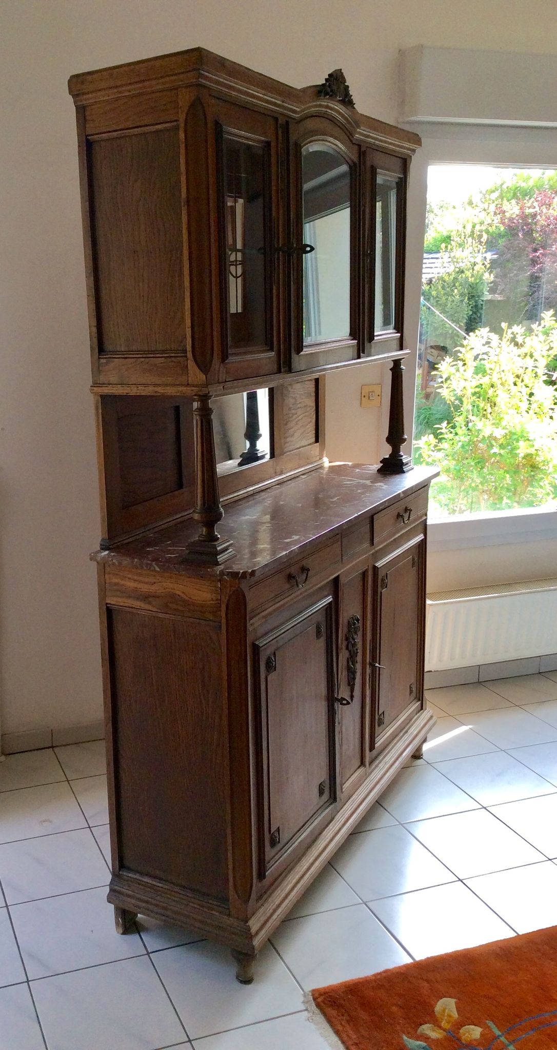 Solid oak buffet around 1900s