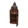 Meuble d'Angle en Bois Placqué en Ronce de Noyer avec Fronton Sculpté