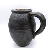 Stoneware pitcher signed Marc Drillon, Saint-Amand-en-Puisaye