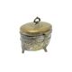 ABC Neoclassical Sugar Bowl, Silver-Plated Brass, Austria, 19th Century