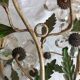 Pair of Italian Florentine wall sconces in tin and glass.
