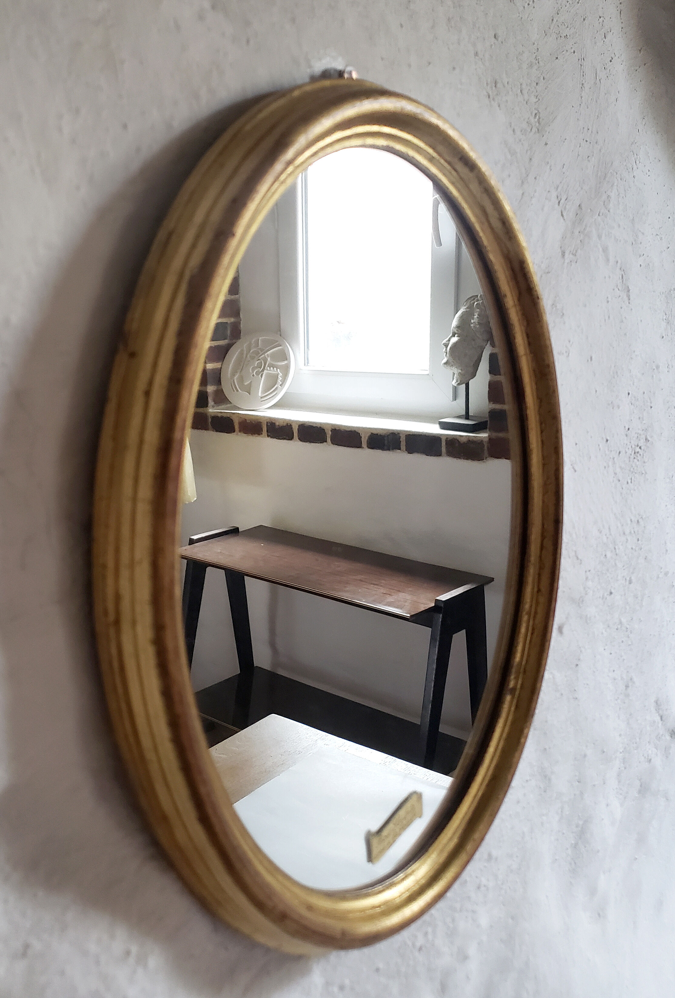 Golden mirror - 34x28cm