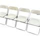 Set of four - Plia lucite folding chairs Giancarlo Piretti for Castelli