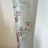 Cornet vase "Spring" FT Legras decorations Japan crystalworks St Denis 1900
