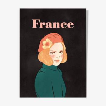 France Gall illustration A3
