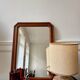 Antique wooden framed mirror