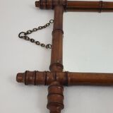 Bamboo mirror 42*53 cm vintage