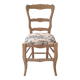 Country chair in blue toile de Jouy