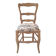 Country chair in blue toile de Jouy
